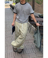 Damage wide work pants