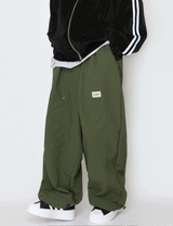 eyelet string nylon pants
