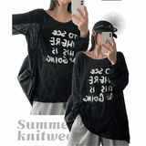 Lau Lettering Summer Knitwear (4 colors)
