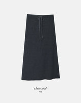 OM Sweat Peach Warm Maxi Skirt (3color)