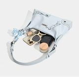 【即日発送】Star Print Ribbon Shirred Shoulder Bag - 2026 New Star Print Point Bag