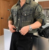 Our Western Overfit Two Pocket Denim Shirt