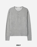 デイ ヘンリーネック クロップ ロングスリーブティー