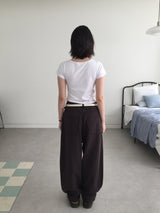 エッセンシャル マイルド コットンパンツ (3color)