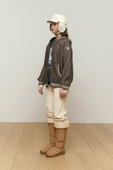 ニットミックスフーディージップアップ [BEIGE]