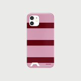 stripe phone case (pink)