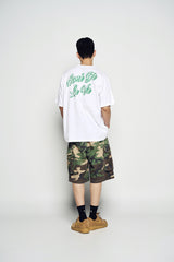 25SS アウトラインスクリプトロゴ半袖Tシャツ ホワイト