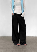 [MADE] Miu Two-Tuck Wide Cotton Pants