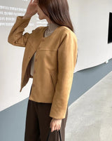 Cams Round Suede Jacket