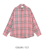 Anu Overfit Check Pattern Shirt
