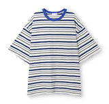 No.0828 ミックスストライプ半袖Tシャツ (3color)