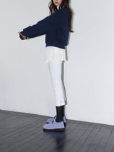 スタッドクロップレギンス (WHITE)