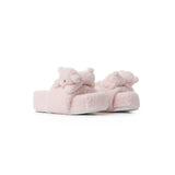 13DE MARZO Bear Flip-top Fur Slippers