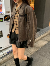 Clang ウール ストライプ カーディガン