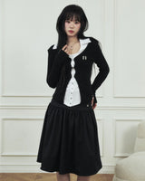 N Line Hook Waffle Cardigan
