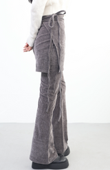 Neck Wrap Skirt Pants Set