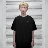PEANUT STAIN - Fakenut Stain Logo Black Boxy Oversized Tshirt