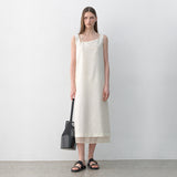 (OP-6260) SILKY LAYERED DRESS