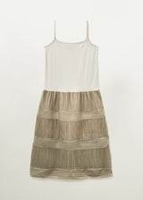 シアープリーツドレス (Light Grey)