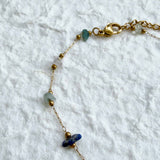 Raw Stone Chain Bracelet