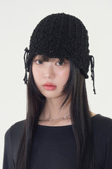 Islet ribbon net beanie