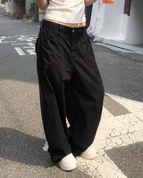[ cotton fit ] worb over shirring pocket wide pt