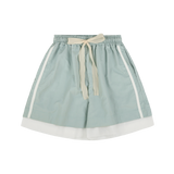 LAYERED RUSTLE HALF PANTS (3 COLORS)