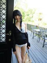 deep v neck knit