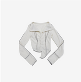 [NONCODE] Tebo Collar Color V-neck Cardigan