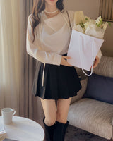 Saret Drapre Tie Blouse