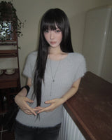 Pue Mohair Cap-Sleeve Knit