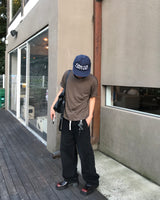 Solid Banding Wide Pants