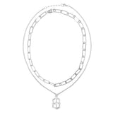 Sparkle Shield Layering Necklace