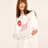 Layered T Shirt - White