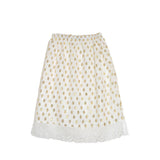 DOT SKIRT IVORY