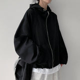 V-key String Windbreaker Hooded Jumper