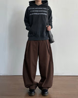 Volume Buckle Cotton Pants