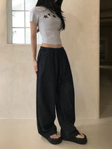 Summer Coast Non-Fade Cool Denim Wide Pants