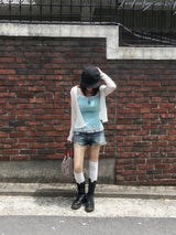 Dot Slub Summer Cardigan (3c)