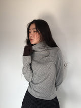 ポルカドットタートルネックロングスリーブ (5color)