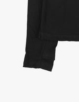 LIZARD AAS RIBBED LONGSLEEVE BLACK
