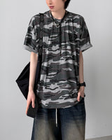 ホーンリバーシブル半袖Tシャツ