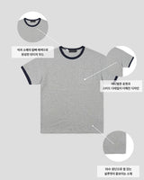 Ribbon Contrast Pocket Cropped Short Sleeve