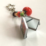 Square Mirror Keychain/四角いミラーキーホルダー