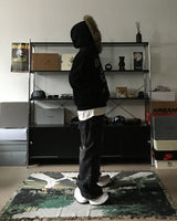 HX Broken Raccoon Hooded Zip-Up (3C)