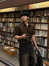 Frix snap western short-sleeved shirt