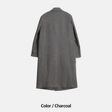 [F/W] ツイードカッティングウールコート(2color)