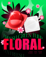 BorD Keychian Perfume Red Set - Floral