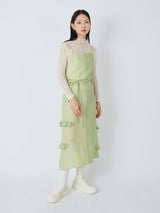 RUFFLES SUSPENDER DRESS
