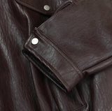 (UNISEX) Rush Crop Leather Jacket